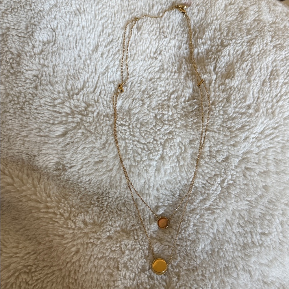 Michael Kors Dual Chain Pendant Necklace - Picture 4 of 9
